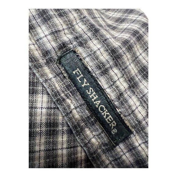 Flyshacker Button Up Shirt Mens XL Plaid Long Sleeve - Picture 4 of 8